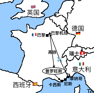 法国普罗旺斯-蔚蓝海岸-摩纳哥